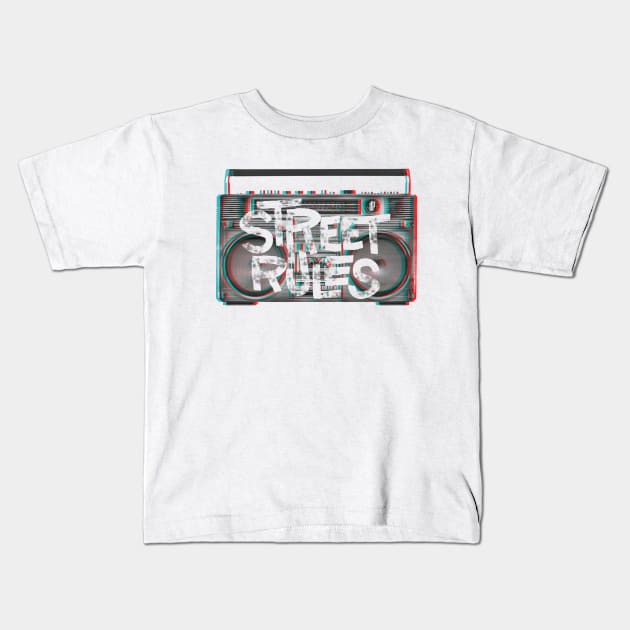 Street Rules Kids T-Shirt by Up_Design